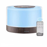 Difuzor aromaterapie cu ultrasunete telecomanda bluetooth muzica lumina LED 7 culori V-Rising VR-WX30S 500 ml wenge, Vrising