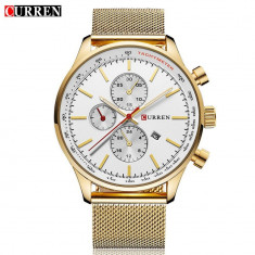 Ceas de mana barbati elegant Curren - M8227GOLD foto