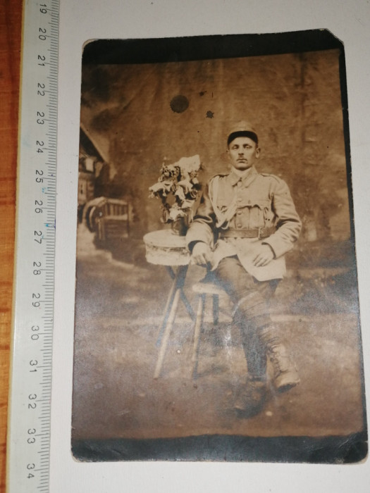 FOTOGRAFIE VECHE ANII 1900 - MILITAR