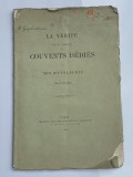 La verite sur la question de couvents dedies en Moldo Valachie carte veche 1863