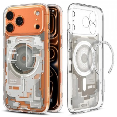 Husa MagSafe pentru Apple iPhone 17 Pro, Spigen, Ultra Hybrid Zero One, Bej foto