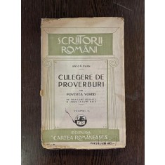 Anton Pann Culegere de Proverburi sau Povestea vorbei Volumul II (1926)
