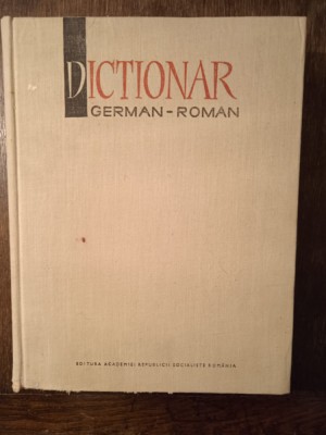 DICTIONAR GERMAN-ROMAN foto