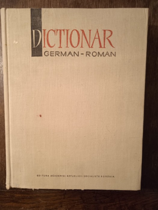 DICTIONAR GERMAN-ROMAN