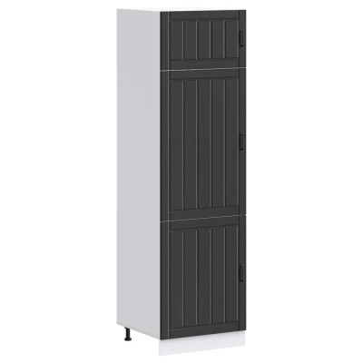 vidaXL Dulap de bucătărie &amp;bdquo;Lucca&amp;rdquo; din lemn negru prelucrat 853868 foto