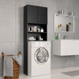 Cumpara ieftin Dulap mașina de spălat, negru, 64x25,5x190 cm, lemn prelucrat