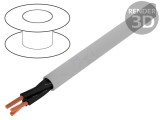 Cablu Electric 3x1.5mm2 Neecranat Gri 300V/500V
