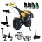 ProGARDEN Pachet Campo 1273 Alpine V2, Motocultor 12CP + PRS20-45 Prasitoare+Plug bilonat/rarita +PR2B-31 Plug reversibil+Adaptor + 2 Roti metalice 54