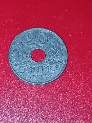 20 centimes 1942 Franta [poze]. Discount conform descriere [10 - 20 %. Vezi descrierea.]. foto