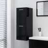 VidaXL Dulap de baie, negru, 30 x 30 x 80 cm, PAL 804989