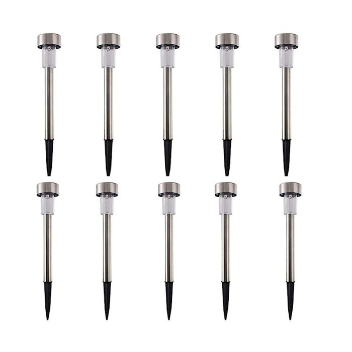 Set 10 x lampi solare pentru gradina LED
