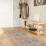 vidaXL Covor Runner MARSA Gri 100 x 450 cm Poliester și PVC 42023365