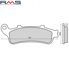 Set placute frana – Honda Pantheon – Jazz – Foresight – Varadero – Hornet – CBR 125-180cc Peugeot Looxor 125cc (RMS)