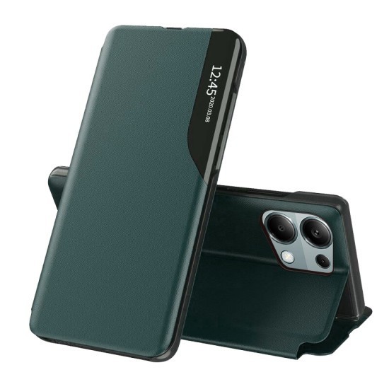Husa pentru Xiaomi Redmi Note 13 Pro 4G / Poco M6 Pro 4G - Techsuit eFold Series - Dark Green