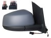Oglinda exterioara Volkswagen Caddy, 11.2020-, montare dreapta, reglaj electric; carcasa grunduita; incalzit; sticla convexa; geam cromat; rabatabil;