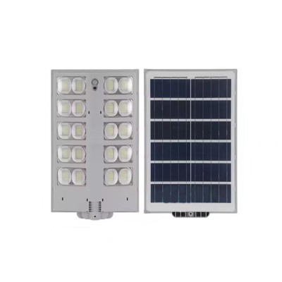 Lampa LED cu suport de prindere, panou solar, 1500W foto