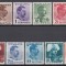 ROMANIA 1935 LP 112 REGELE CAROL II UZUALE CU INSCRIPTIA POSTA SERIE MNH