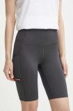 Columbia pantaloni scurti Painted Peak femei, culoarea gri, neted, medium waist, 2076061