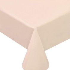 Față de Masă Plastic, Unica Folosință, Dimensiune 137x274 cm, Culoare Ecru