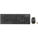 Cumpara ieftin Kit Tastatura + Mouse A4Tech 7100N, Wireless 2.4 Ghz, USB, 2000 DPI, V-Track, 3 Butoane, Scroll, Layout US, Negru