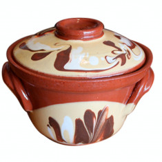 Oala ceramica, lut, 500 ml, galben, Cambanca, 016360, foto