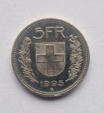 Elvetia 5 Francs 1995 _ moneda din nichel _ km # 40a