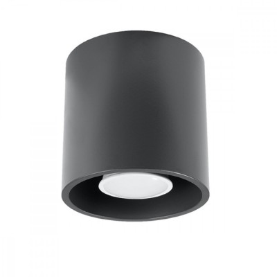 Lampă De Tavan Orbis Antracit Aluminiu 1 Bec Cilindric Modern De Interior foto