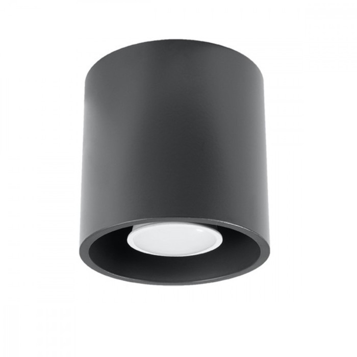 Lampă De Tavan Orbis Antracit Aluminiu 1 Bec Cilindric Modern De Interior