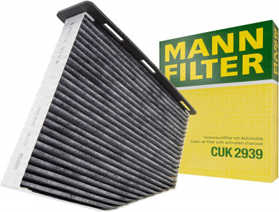 Filtru habitaclu Carbon Activ Mann CUK 2939 pentru Audi, Seat, Skoda, VW foto