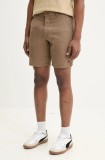 Solid pantaloni scurti AURELIUS barbati, culoarea maro, 21106783.181015