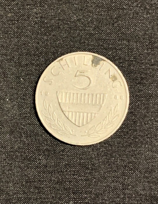 Moneda 5 schlling 1988 Austria