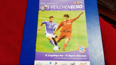 program FC Erzgebirge Aue - FC Bayern Munchen foto