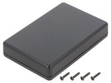 Carcasă universală neagră ABS IP40 70x105x20mm