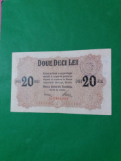 bancnote romanesti 20lei bgr 1917vfplus foto