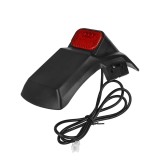 Aripa Spate KuKirin G2 Pro DB, Aparatoare Noroi cu Stop LED si Suport Numar