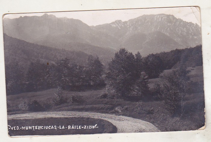 bnk cp Muntele Ciucas la Baile Zizin - Vedere - necirculata interbelica