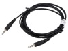 Cablu Jack-Jack 3,5mm Stereo Digitus, 2.5m, Audio-Video, Nichelat, Negru