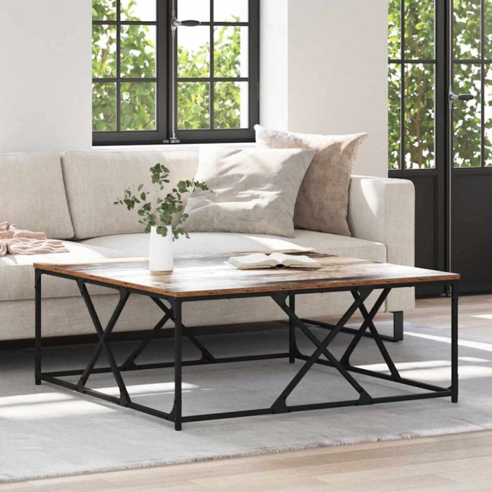 vidaXL Masă de cafea Lemn vechi 100 x 100 x 40 cm Lemn compozit 882769
