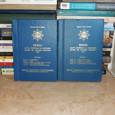 REGULI CLASIFICAREA/CONSTRUCTIA NAVELOR DE NAVIGATIE INTERIOARA (2 VOL) , 1973 * foto