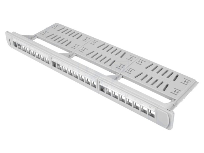 Patch Panel LANBERG Alb 24 Porturi 19 Inch Rack