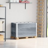 vidaXL Rame pentru paleți 3 buc. gri 100x50 cm lemn masiv de pin 3295372