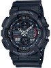 Ceas Barbatesc Casio G-Shock GA-140-1A1ER, Sport, Rezistent Apa 20ATM, Display Hibrid, Curea Rasina, Negru