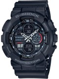 Cumpara ieftin Ceas Barbatesc Casio G-Shock GA-140-1A1ER, Sport, Rezistent la Apa 20ATM, Display Hibrid, Curea Rasina Neagra