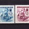 ✅ (S40) Germania Reich 1942 Protectorat Boemia și Moravia &quot;Crucea Rosie&quot; ,serie Mi.111/112 , MH ( sarniera )