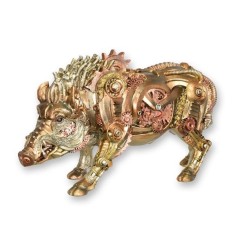 Porc mistret-statueta steampunk din rasini SP-63