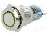 Intrerupator anti-vandalism, ON-ON, &Oslash;16mm, ONPOW - LAS2-GQF-11ZE/Y12V/S-P