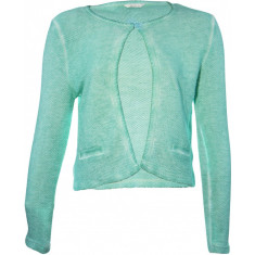 Cardigan tricotat din bumbac Miss Etam, verde, pentru femei