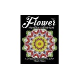 Flower Mandalas at Midnight Vol.2: Black Pages Adult Coloring Books Design Art Color Therapy
