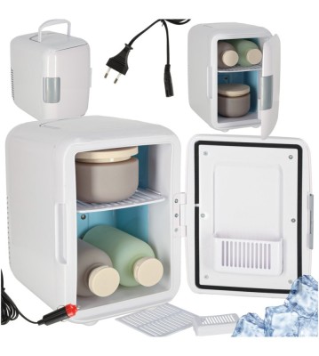 Mini frigider electric portabil 4L, cu racire si incalzire, alb foto