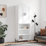 VidaXL Dulap &icirc;nalt, alb, 69,5x34x180 cm, lemn compozit